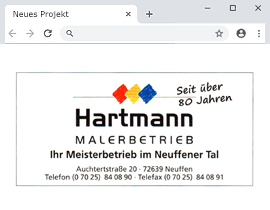 Malerbetrieb Hartmann Neuffen