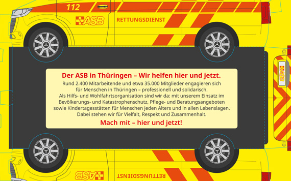 Bastel-RTW für den ASB Landesverband Thüringen