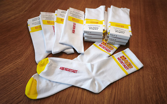 Individuell gestaltete Corporate-Socken